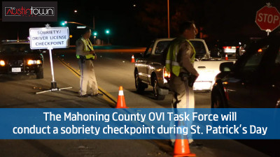 The Mahoning County checkpoint during St. Patrick’s Day weekend.